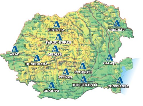 harta sucursale